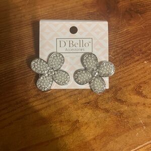 Silver Flower Earrings